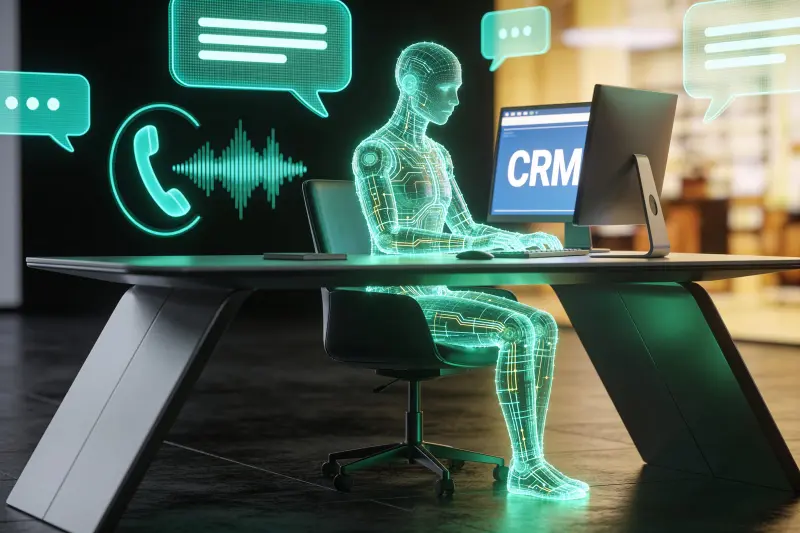 Orbixel AI agent working like a 24/7 employee — WhatsApp, voice calls, and CRM